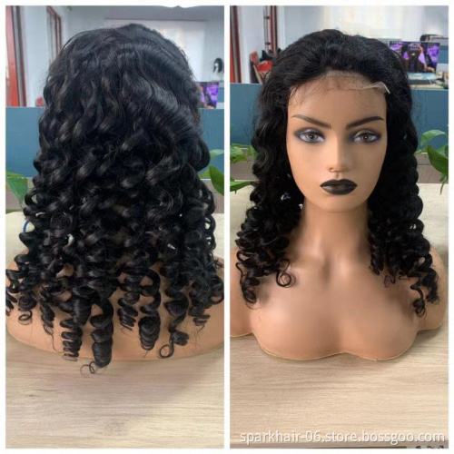Brazilian Raw Unprocessed Virgin Hair Wigs SPARK Pre-Plucked Hair Line With Baby  Hair 13 * 4 4x4 HD Lace Frontal wigs
